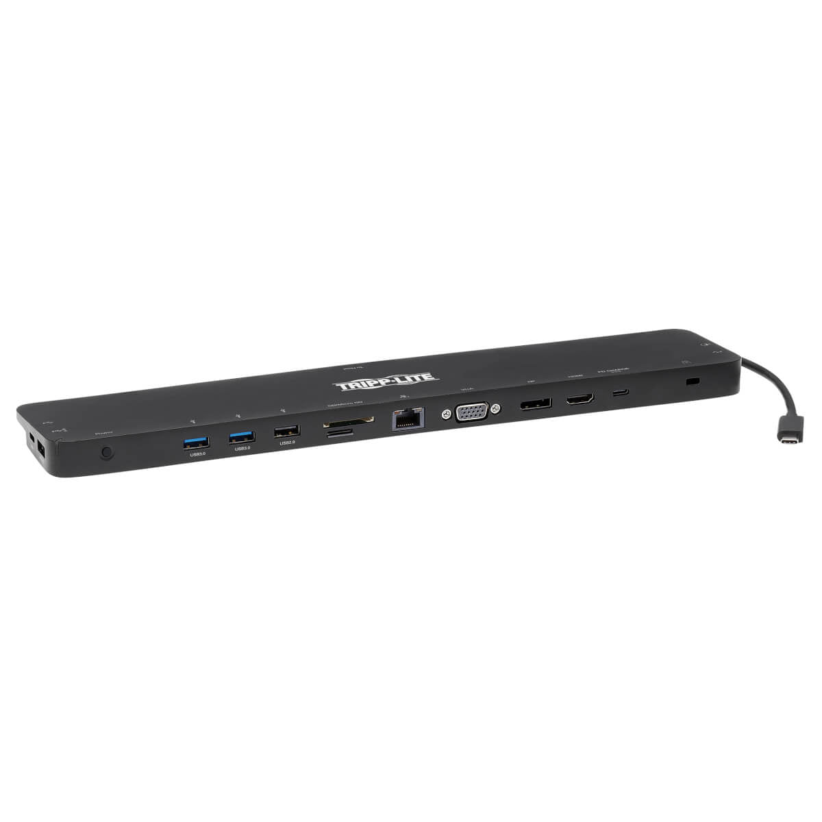 Tripp Lite Triple-Monitor USB-C Docking Station, 4K HDMI & DisplayPort - U442-DOCK7D-B