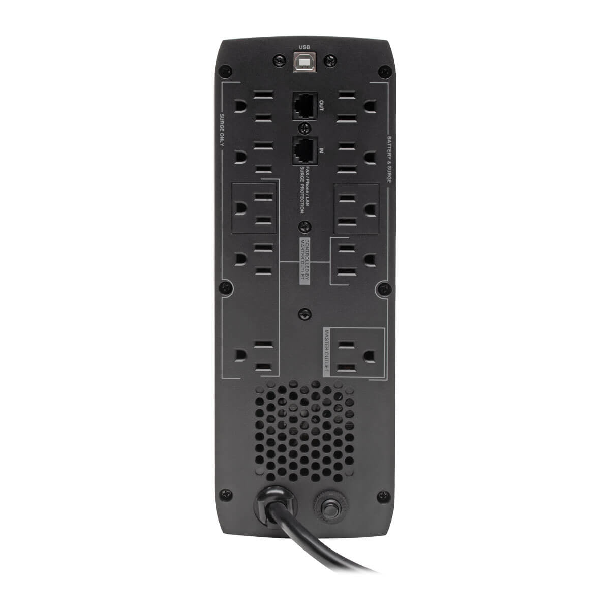 Tripp Lite ECO-Friendly UPS Battery Backup, 900 Watt, 1440 VA, 120V, AVR Protection, Line-Interactive UPS with USB & 10 Outlets, LCD Display, Tower - ECO1500LCD