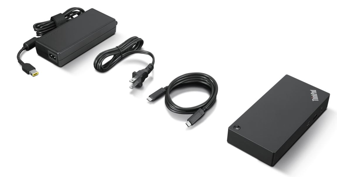 Lenovo Thinkpad Universal USB-C Docking Station, 90W, USB, DP, HDMI, Ethernet - 40AY0090US