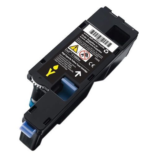 DELL C1660w Yellow Toner Cartridge for Laser Printer, 1000 pages - V53F6