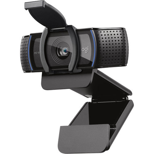 Logitech C920S Webcam, Full HD, 2.1 Megapixel, 30 fps, USB, Auto-focus, Microphone, Black- 960-001257