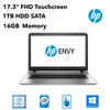 HP Envy 17-s143cl 17.3" FHD (Touchscreen) Notebook, Intel Core i7, 2.70GHz, 16GB RAM, 1TB SATA, Windows 10 Home 64-Bit- X0S43UA#ABA