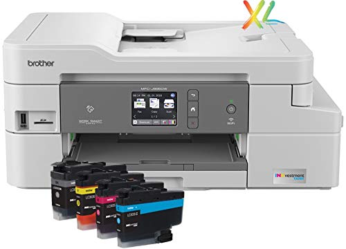 Brother MFC-J995dw XL INKvestment Tank Color Inkjet All-in-One Printer, 128MB Memory, Wireless, Ethernet, Color Touch LCD Display, 2-Year of Ink In-box - MFC-J995dw XL
