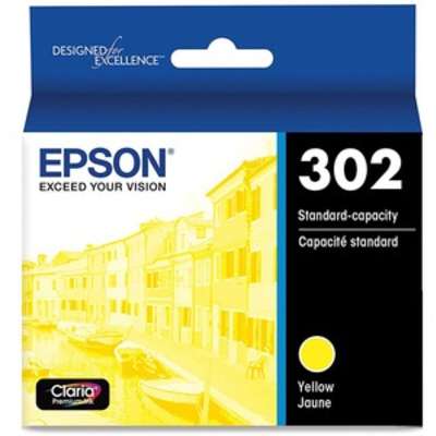 Epson 302 Claria Premium Standard-capacity Yellow Ink Cartridge - T302420-S