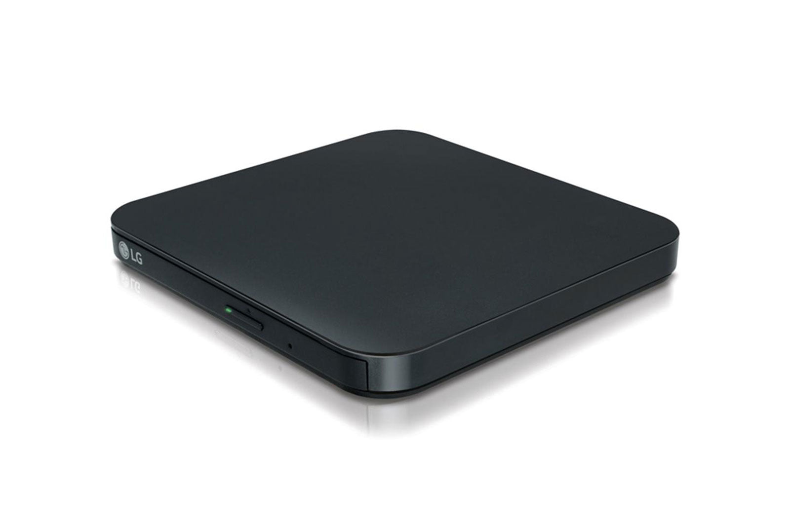 LG 8x External Ultra Slim Portable DVD Writer with M-DISC, USB, Black - SP80NB80