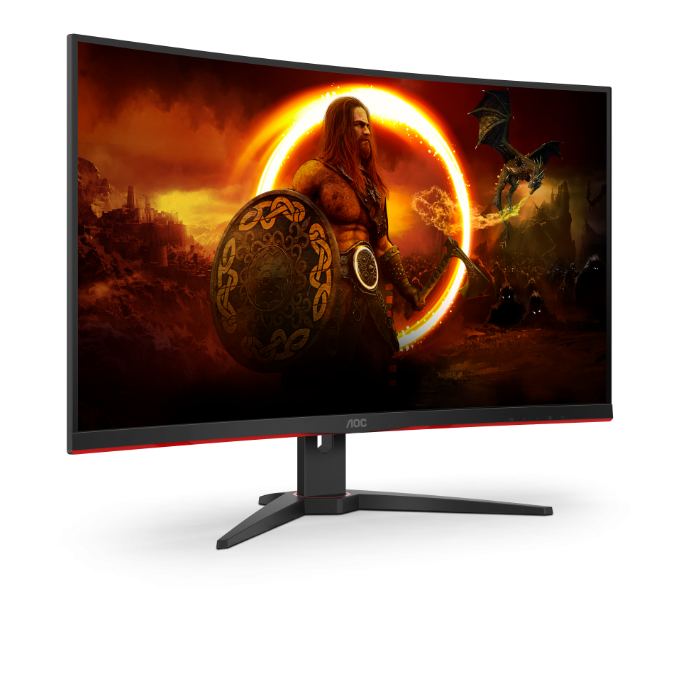AOC 31.5" Full HD LED Curved Gaming Monitor, 0.5ms, 16:9, 80M:1-Contrast - C32G2E