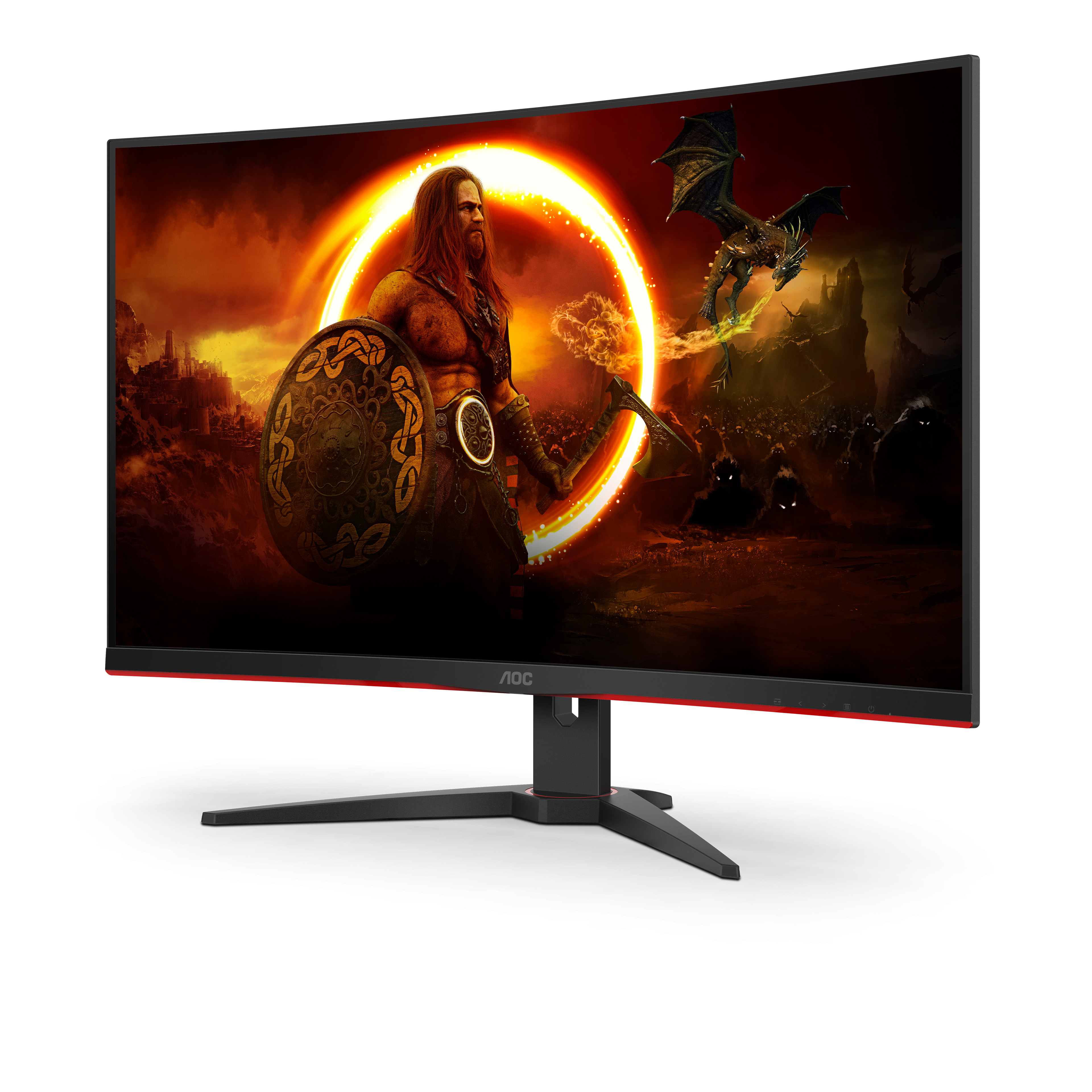 AOC 31.5" Full HD LED Curved Gaming Monitor, 0.5ms, 16:9, 80M:1-Contrast - C32G2E