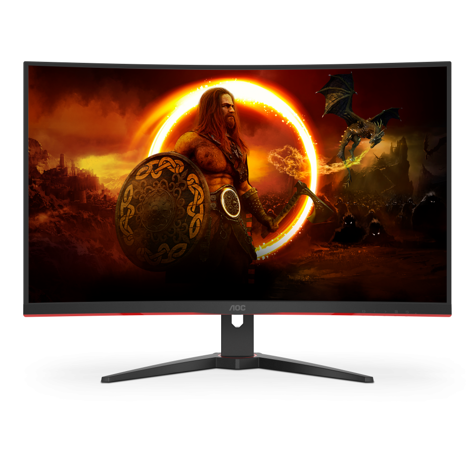 AOC 31.5" Full HD LED Curved Gaming Monitor, 0.5ms, 16:9, 80M:1-Contrast - C32G2E