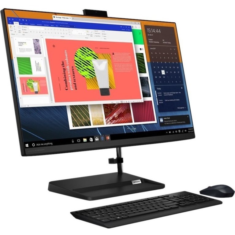 Lenovo IdeaCentre 3 24ALC6 23.8" FHD All-in-One PC, AMD R5-5500U, 2.10GHz, 8GB RAM, 256GB SSD, Win11H - F0G100LCUS
