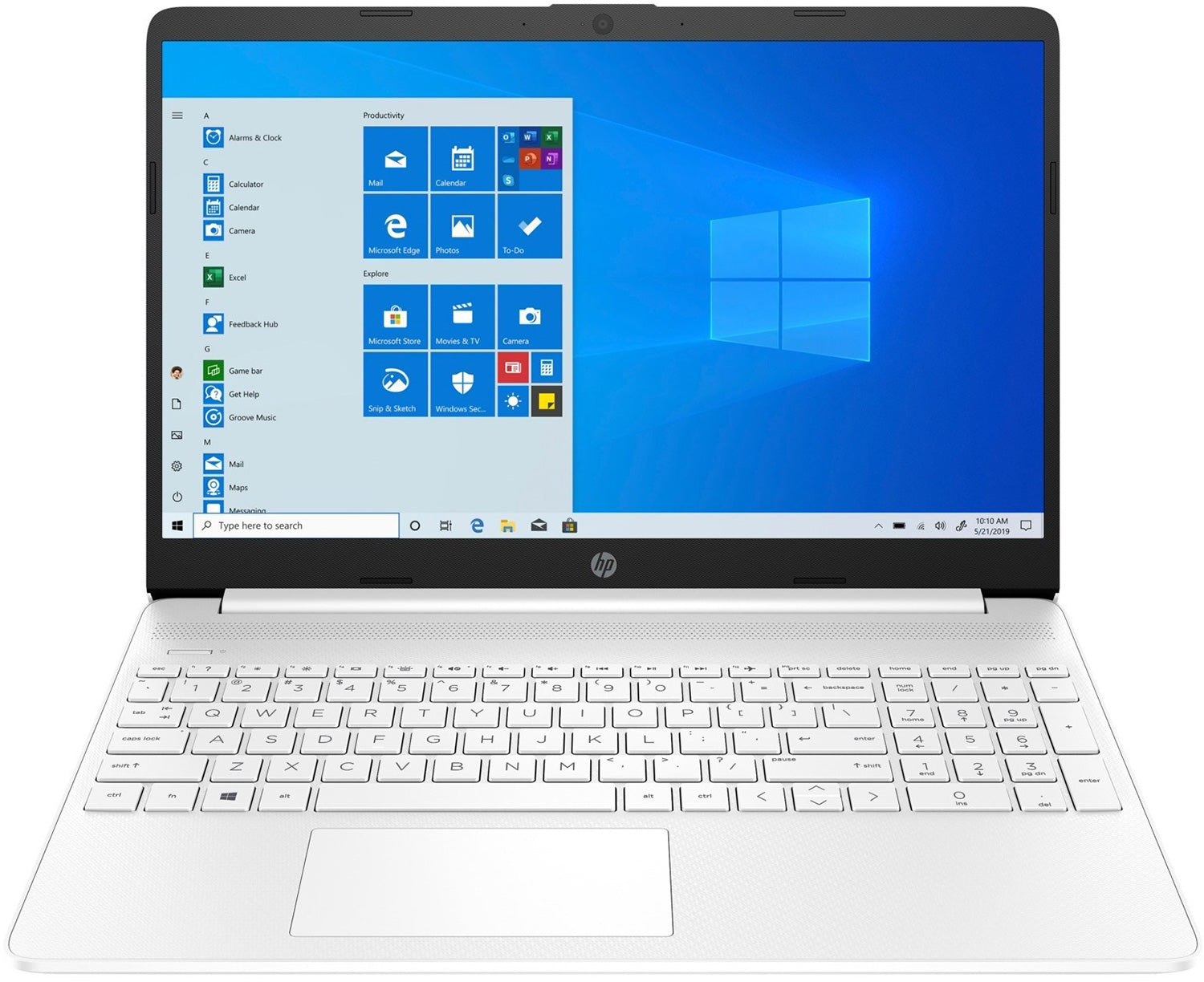 HP 15-dy1039nr 15.6" HD (NonTouch) Notebook, Intel i3-1005G1, 1.20GHz, 4GB RAM, 256GB SSD, Win10H - 3H990UA#ABA