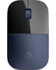 HP Z3700 Wireless Mouse, RF Wireless, 3 Buttons, 1200 dpi, Blue - 7UH88AA#ABL