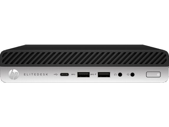 HP EliteDesk 705 G4 Mini Desktop, AMD R5-2400GE, 3.20GHz, 8GB RAM, 256GB SSD, Win10P - J1-705G4MA01 (Refurbished)