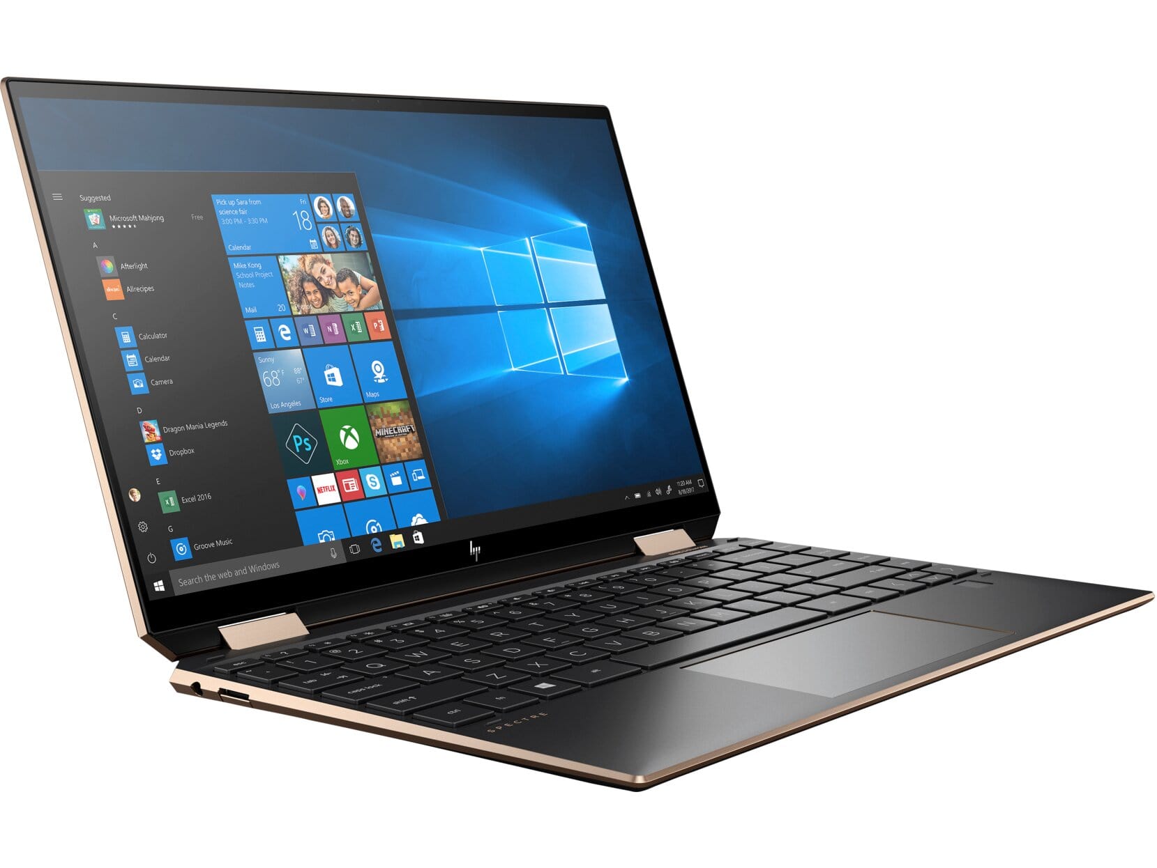 HP Spectre x360 13-aw2003dx 13.3" 4K UHD Convertible Notebook, Intel i5-1135G7, 2.40 GHz, 8GB RAM, 512GB SSD, Win10H - 1G5S4UA#ABA (Refurbished)