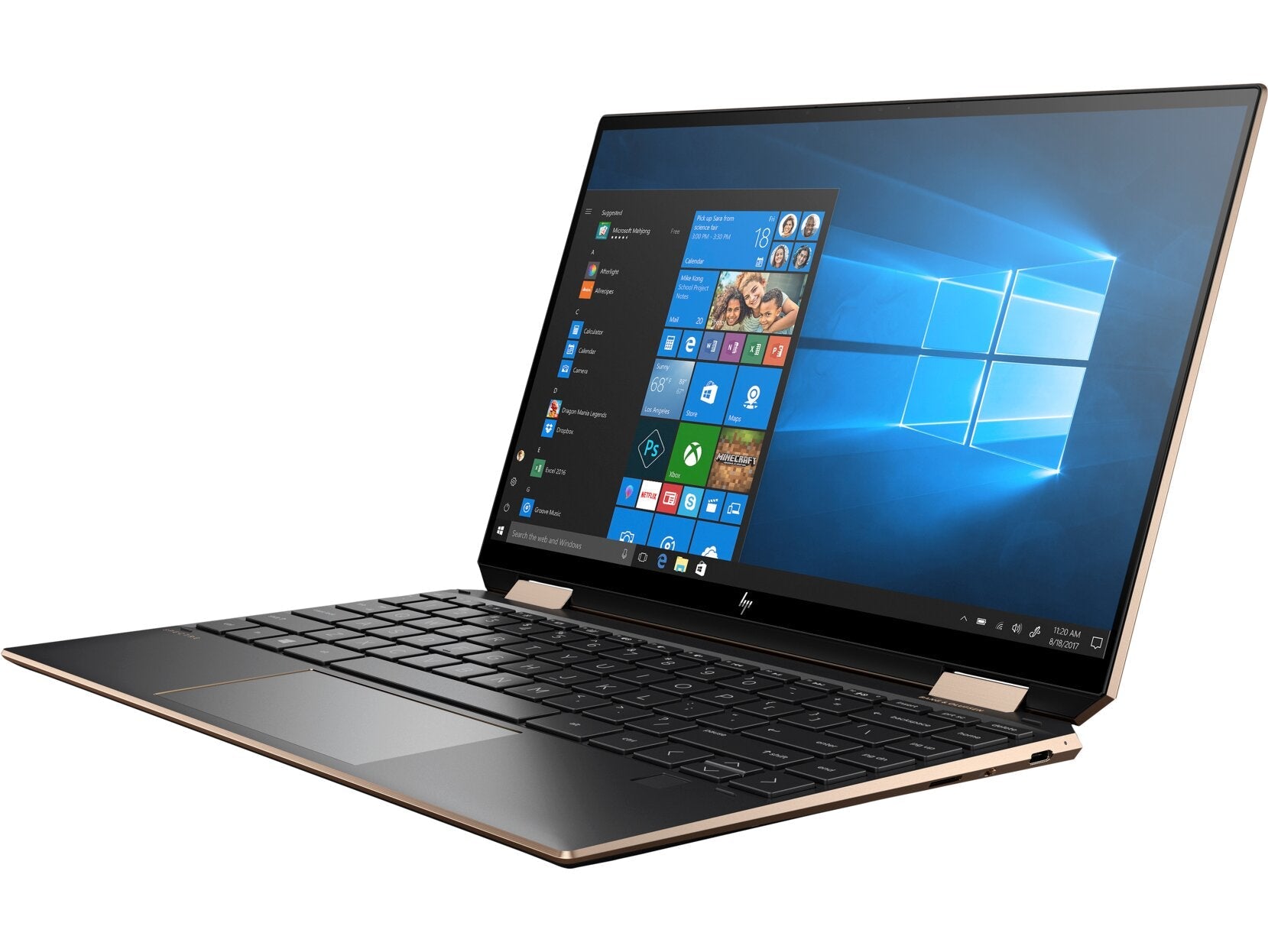 HP Spectre x360 13-aw2003dx 13.3" 4K UHD Convertible Notebook, Intel i5-1135G7, 2.40 GHz, 8GB RAM, 512GB SSD, Win10H - 1G5S4UA#ABA (Refurbished)