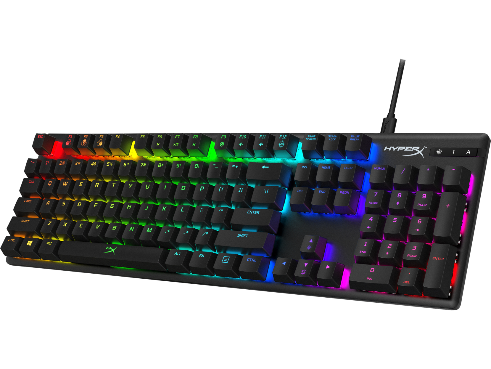 HP HyperX Alloy Origins RGB Mechanical Gaming Keyboard (US Layout), Wired, USB, Black - 4P4F6AA#ABA