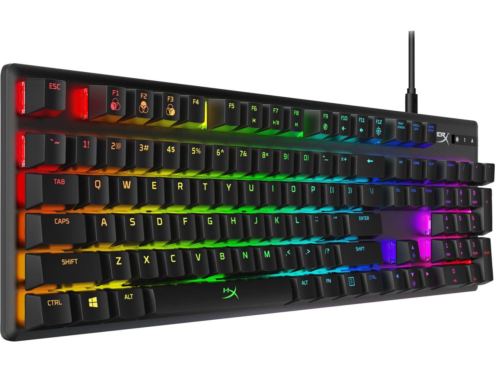 HP HyperX Alloy Origins RGB Mechanical Gaming Keyboard (US Layout), Wired, USB, Black - 4P4F6AA#ABA