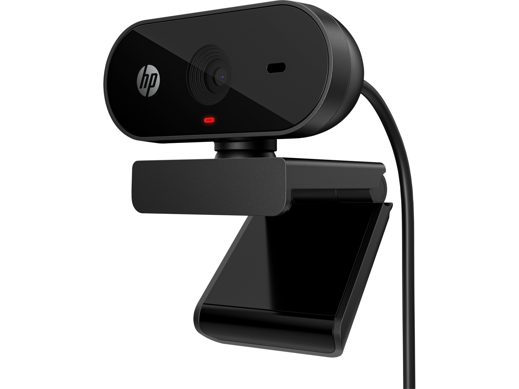 HP 325 FHD USB-A Webcam, 59" Cable, Black - 53X27AA