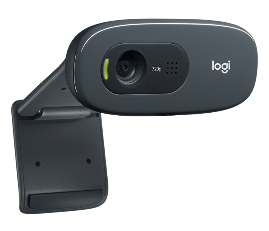 Logitech C270 HD Webcam, 30fps, 720p Widescreen Video Calling, USB, Microphone - 960-000694