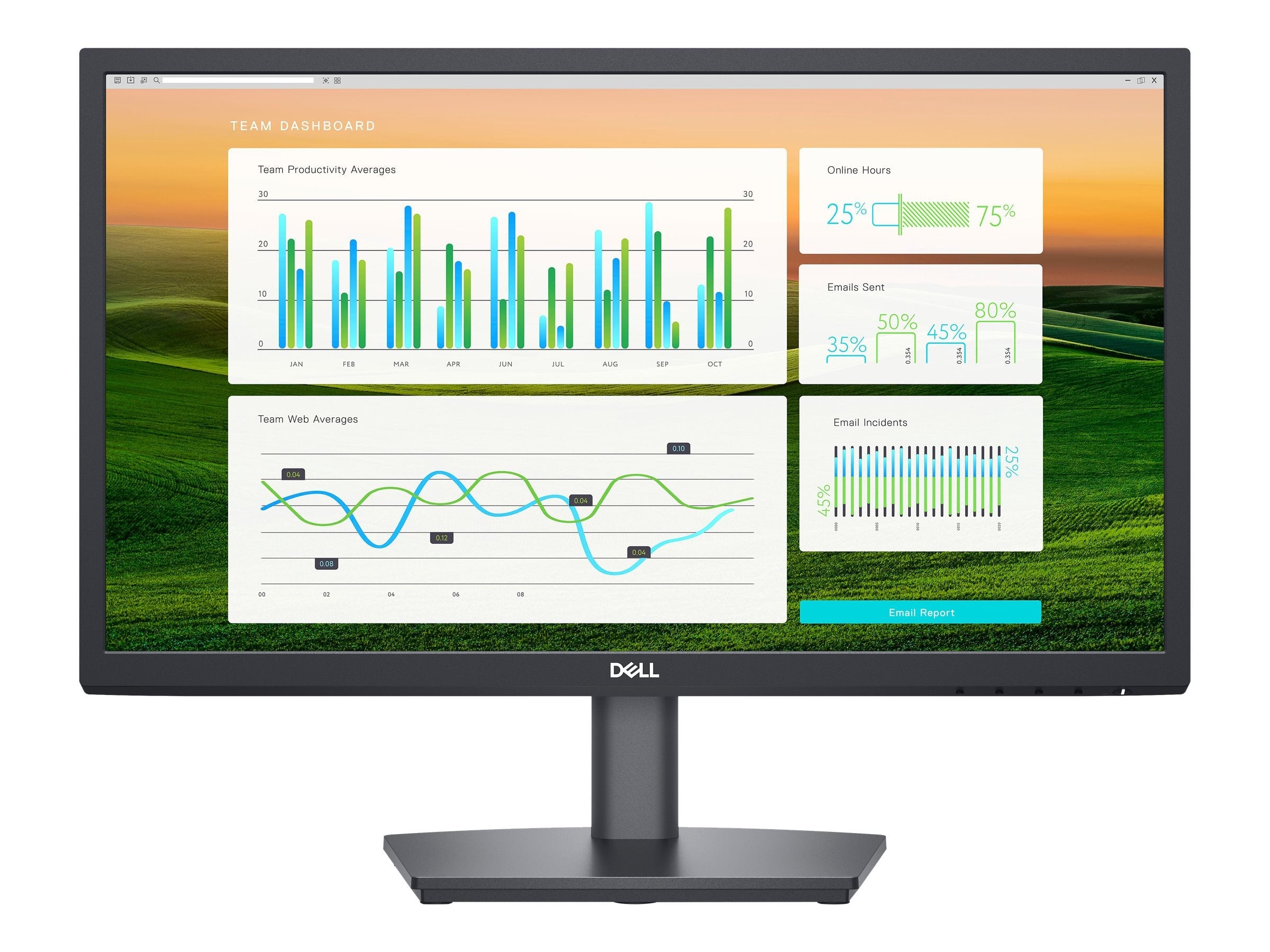 Dell E2222HS 21.5" FHD LED Monitor, 16:9, 5MS, 3000:1-Contrast - DELL-E2222HS (Refurbished)
