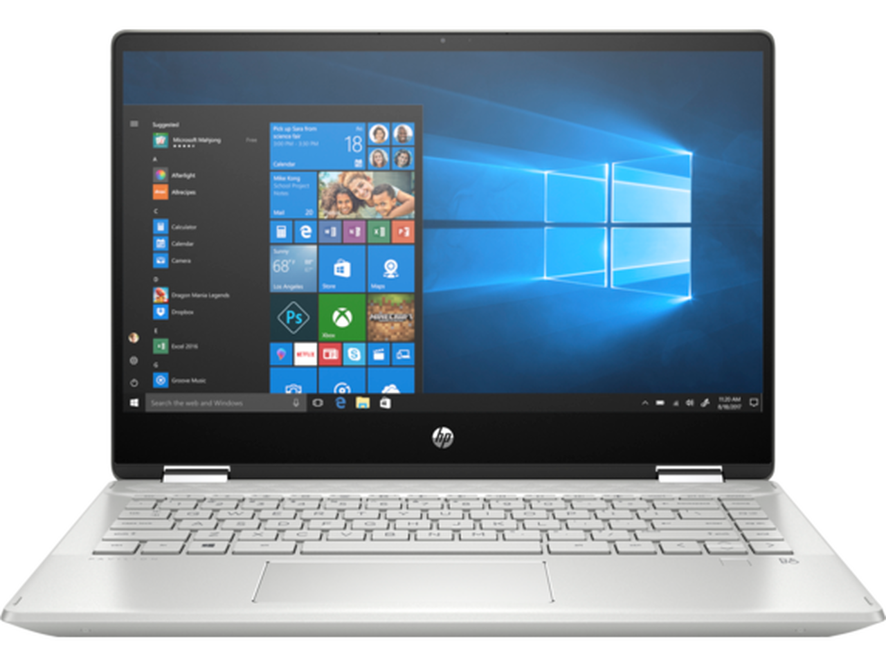 HP Pavilion X360 14t-dw000 14" HD Convertible Notebook, Intel i3-1005G1,1.20GHz, 8GB RAM, 256GB SSD, Win10H - 390B0U8#ABA (Certified Refurbished)