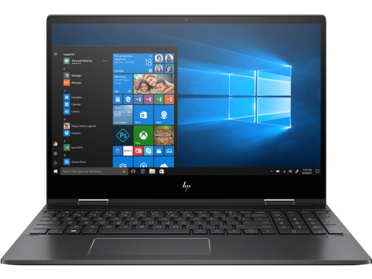 HP Envy x360 15z-ds100 15.6" FHD Convertible Notebook, AMD R7-4700U, 2.0GHz, 16GB RAM, 512GB SSD, Win10H - 2S7L1U8#ABA (Certified Refurbished)