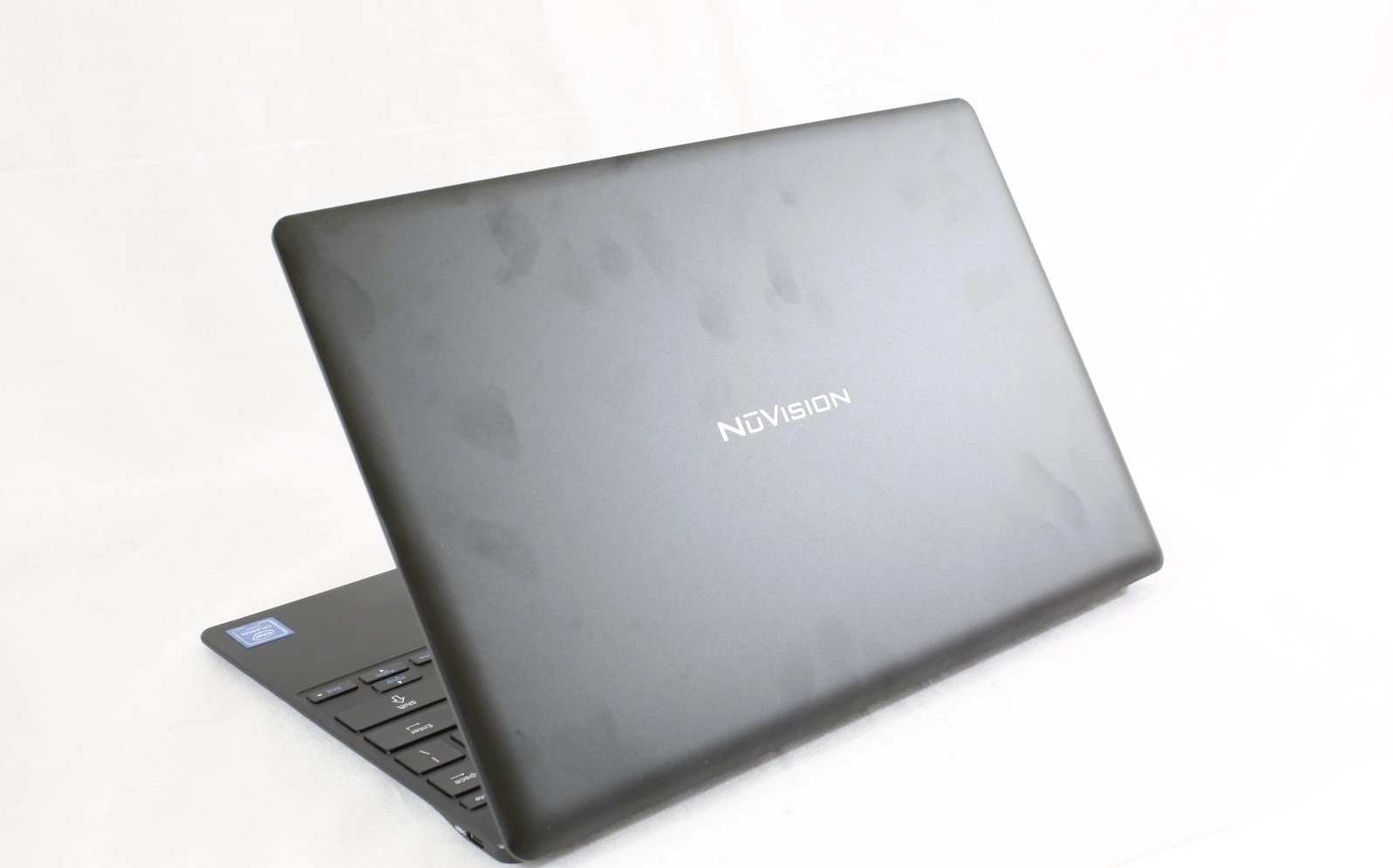 NuVision Encite Book 12 Plus 12.5" QHD Laptop, Intel Celeron N3350, 1.10Ghz, 4GB RAM, 64GB SSD, Windows 10 Home 64-Bit + Office 365 Personal 1-Year, Black - NEBP12-C464SBA-K