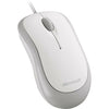 Microsoft Basic Optical Wired Mouse, USB, 3 Buttons, White - P58-00062