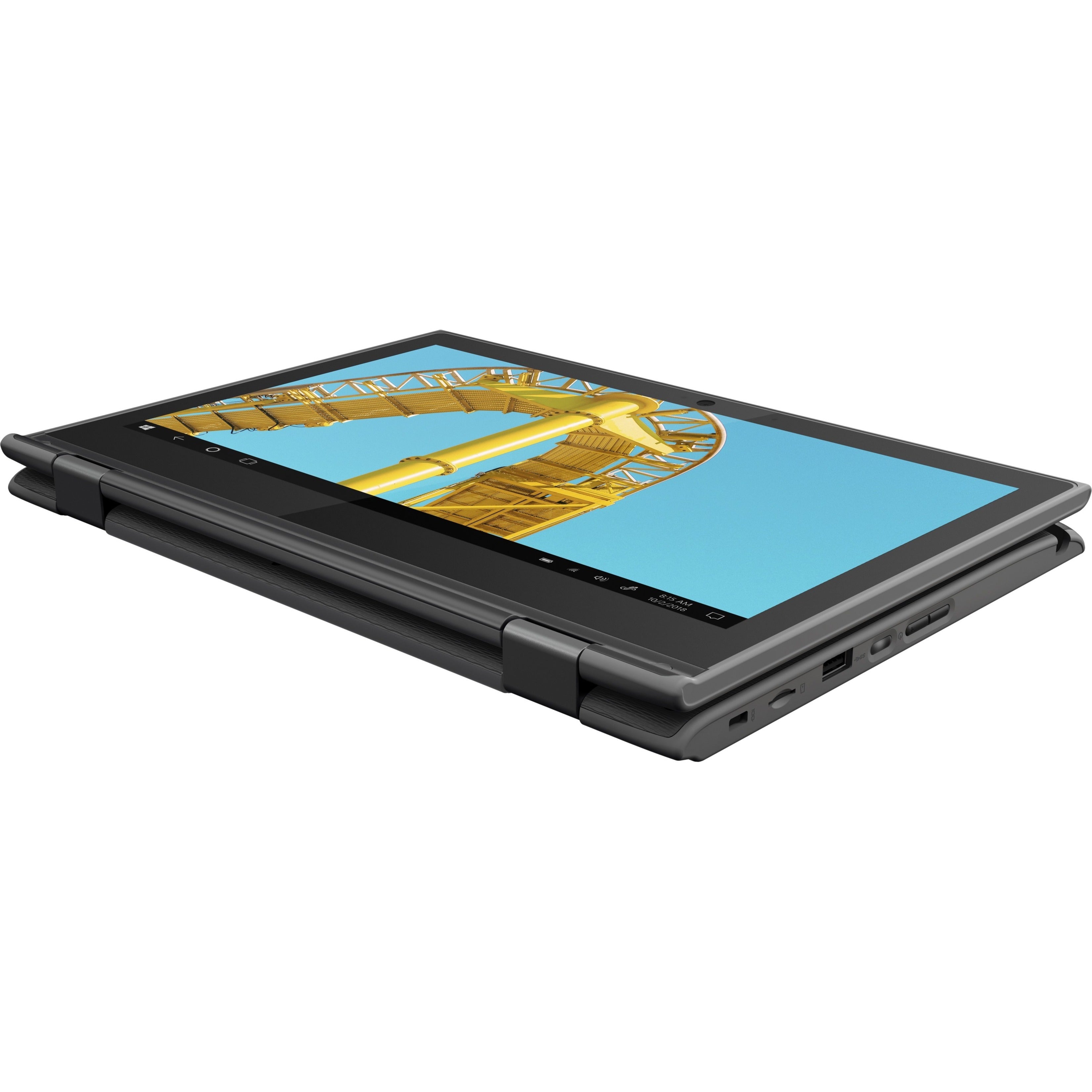 Lenovo 300e 11.6" HD 2nd Gen Convertible Notebook, AMD 3015e, 1.20GHz, 4GB RAM, 64GB eMMC, Win10P - 82GK001PUS