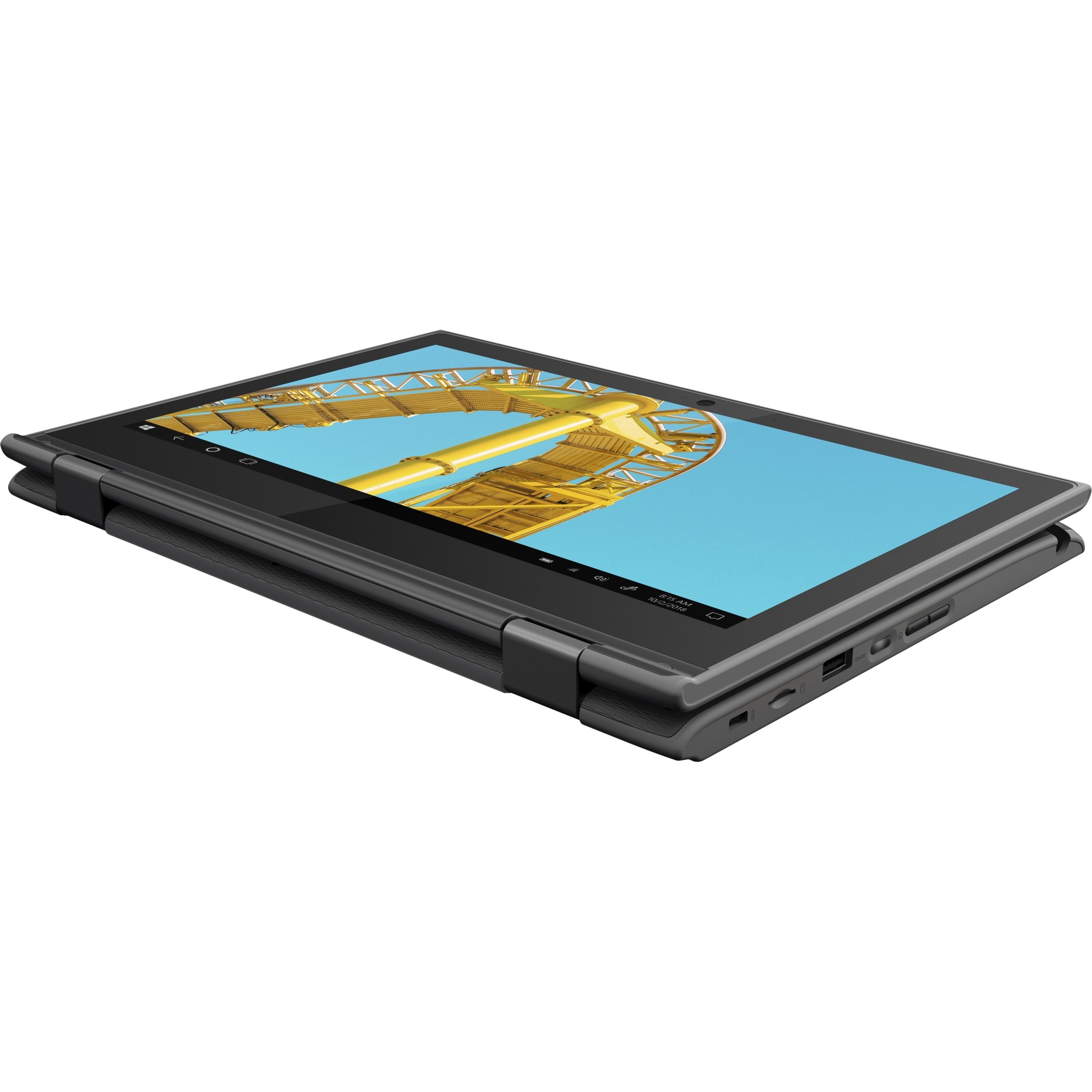Lenovo 300e 11.6" HD 2nd Gen Convertible Notebook, AMD 3015e, 1.20GHz, 4GB RAM, 64GB eMMC, Win10P - 82GK001PUS