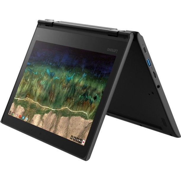 Lenovo 500e 11.6" HD 2nd Gen Chromebook, Intel Celeron N4120, 1.10GHz, 4GB RAM, 32GB eMMC, ChromeOS - 81MC005AUS
