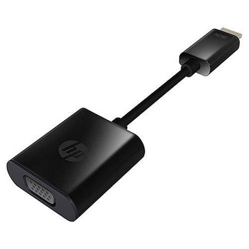 HP HDMI to VGA Adapter, HDMI/VGA Connector, 6" Cable, Black - H4F02UT#ABA