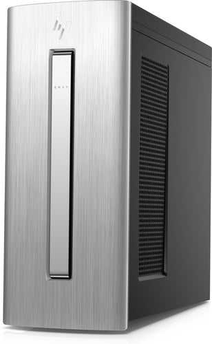 HP Envy 750-532 Desktop PC, Tower, Intel Core i7, 3.60GHz, 16GB RAM, 1TB SATA + 256GB SSD, Windows 10 Pro 64-Bit, Natural Silver - Z5M66AA#ABA