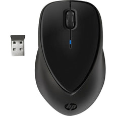 HP Comfort Grip Wireless Mouse, 2.40 GHz, RF, Scroll Wheel, USB Wireless Micro-receiver - H2L63UT