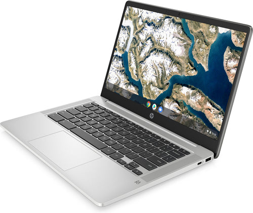 HP 14a-na0200nr 14" HD Chromebook, Intel Celeron N4120, 1.10GHz, 4GB RAM, 64GB eMMC,60F57UA#ABA (Certified Refurbished)