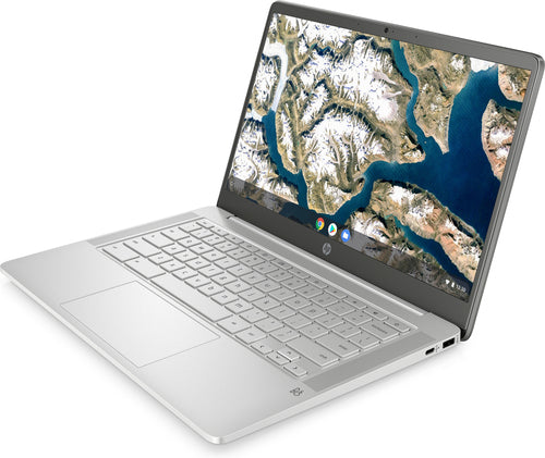 HP 14a-na0037nr 14" HD Chromebook, Intel Celeron N4020, 1.10GHz, 4GB RAM, 64GB eMMC, Chrome OS - 9JU02UA#ABA (Certified Refurbished)