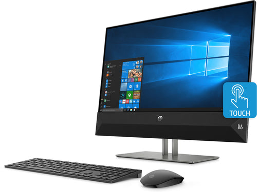 HP Pavilion 24-XA0020 23.8" Full HD (Touchscreen) All-in-One PC, AMD:R5-2600H, 3.25GHz, 8GB RAM, 2TB HDD, Windows 10 Home 64-Bit, Black - 4NM45AA#ABA