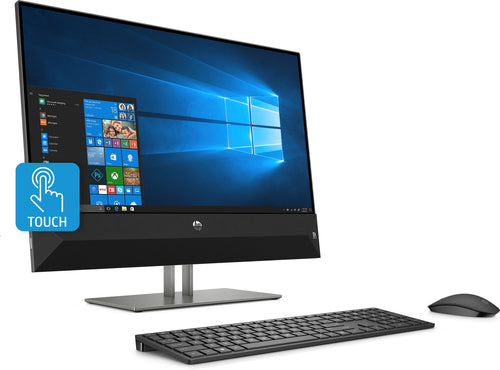 HP Pavilion 24-XA0020 23.8" Full HD (Touchscreen) All-in-One PC, AMD:R5-2600H, 3.25GHz, 8GB RAM, 2TB HDD, Windows 10 Home 64-Bit, Black - 4NM45AA#ABA