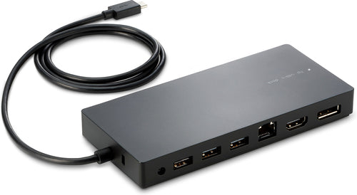 HP USB Type-C Port Replicator, Ethernet, HDMI, DisplayPort, USB-C - Y0K80AA#ABA