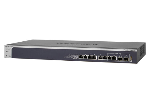 Netgear ProSafe Plus 8-Port 10-Gigabit Web Managed Switch, 8 x 10GE Copper Ports + 1 Combo 10GE SFP  XS708E-200NES
