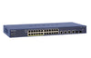 Netgear Prosafe 24-port Fast Ethernet Smart Managed Switch, 2 SFP Ports, 12 PoE Ports, 124 W, Desktop - FS728TLP-100NAS