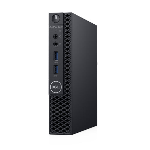 Dell OptiPlex 3070 Micro Desktop PC, Intel Core i3-9100T, 3.10GHz, 4GB RAM, 500GB HDD, Windows 10 Pro 64-bit - GM43C