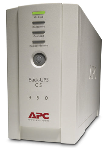 APC Back-UPS CS 350 120V Backup System, 350VA, 210W - BK350