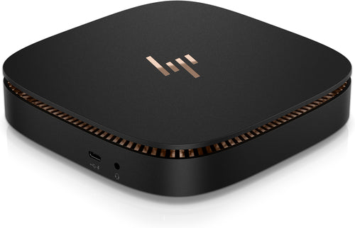 HP Elite Slice Ultra-Small Form Factor Desktop PC, Intel Core i5-6500T, 2.50GHz, 8GB RAM, 256GB HDD, Windows 10 Pro 64-Bit- X9U63UT#ABA