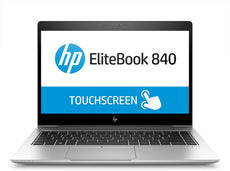 HP EliteBook 840-G5 14" FHD (Touchscreen) UltraThin Notebook PC, Intel i5-8250U, 1.60GHz, 8GB RAM, 256GB SSD, Windows 10 Pro 64-Bit - 3RF09UT#ABA