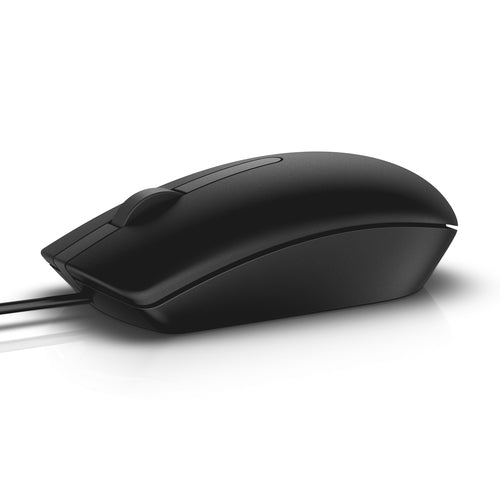 Dell MS116 Wired Optical Mouse, USB, 1000 dpi, 6ft cable, Black - MS116-BK