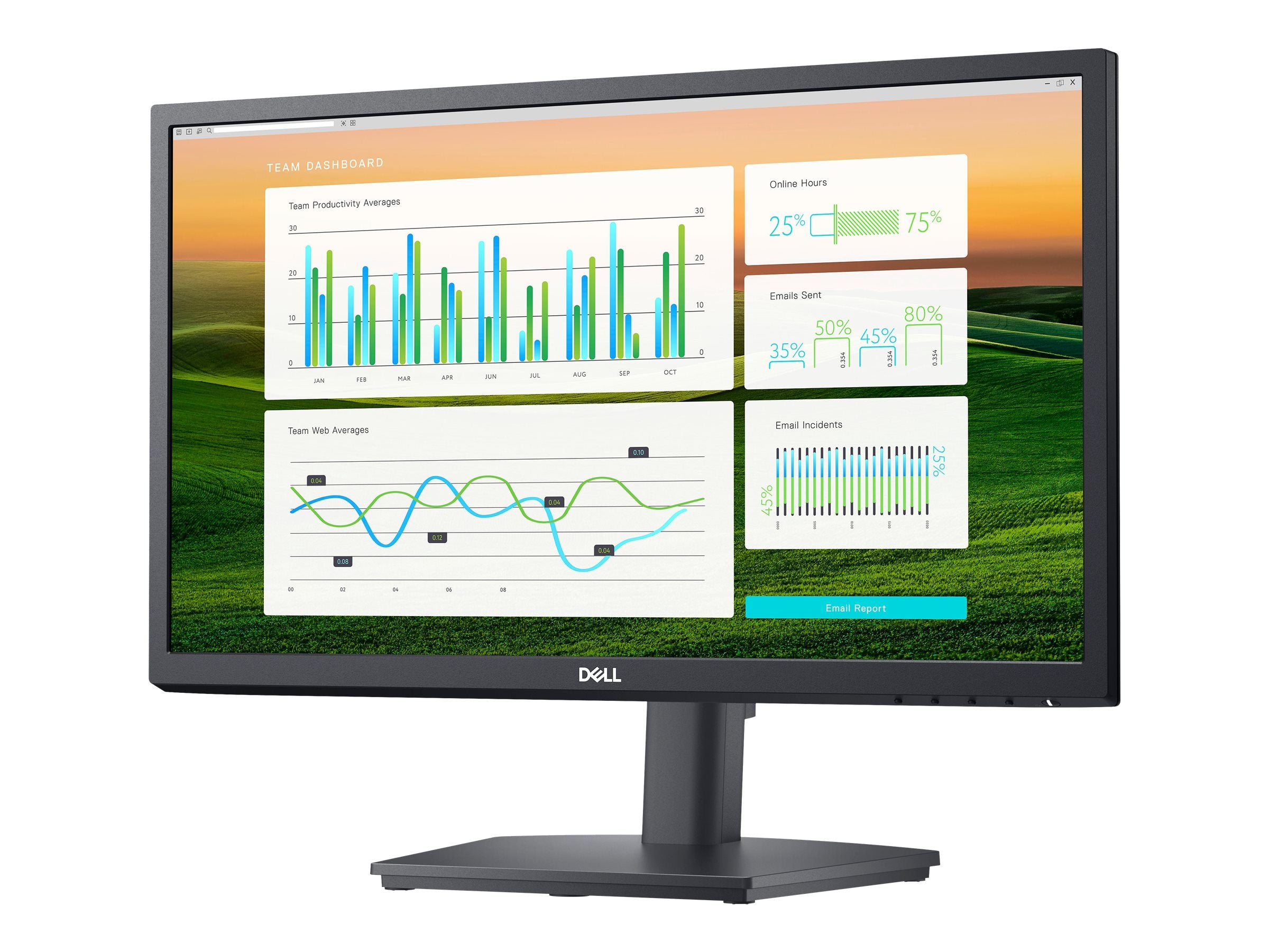 Dell E2222HS 21.5" FHD LED Monitor, 16:9, 5MS, 3000:1-Contrast - DELL-E2222HS