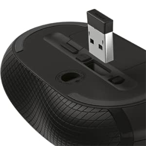 Microsoft Wireless Mobile Mouse 4000, 2.4GHz, 4 Buttons, Four-way Scrolling, Graphite - D5D-00001