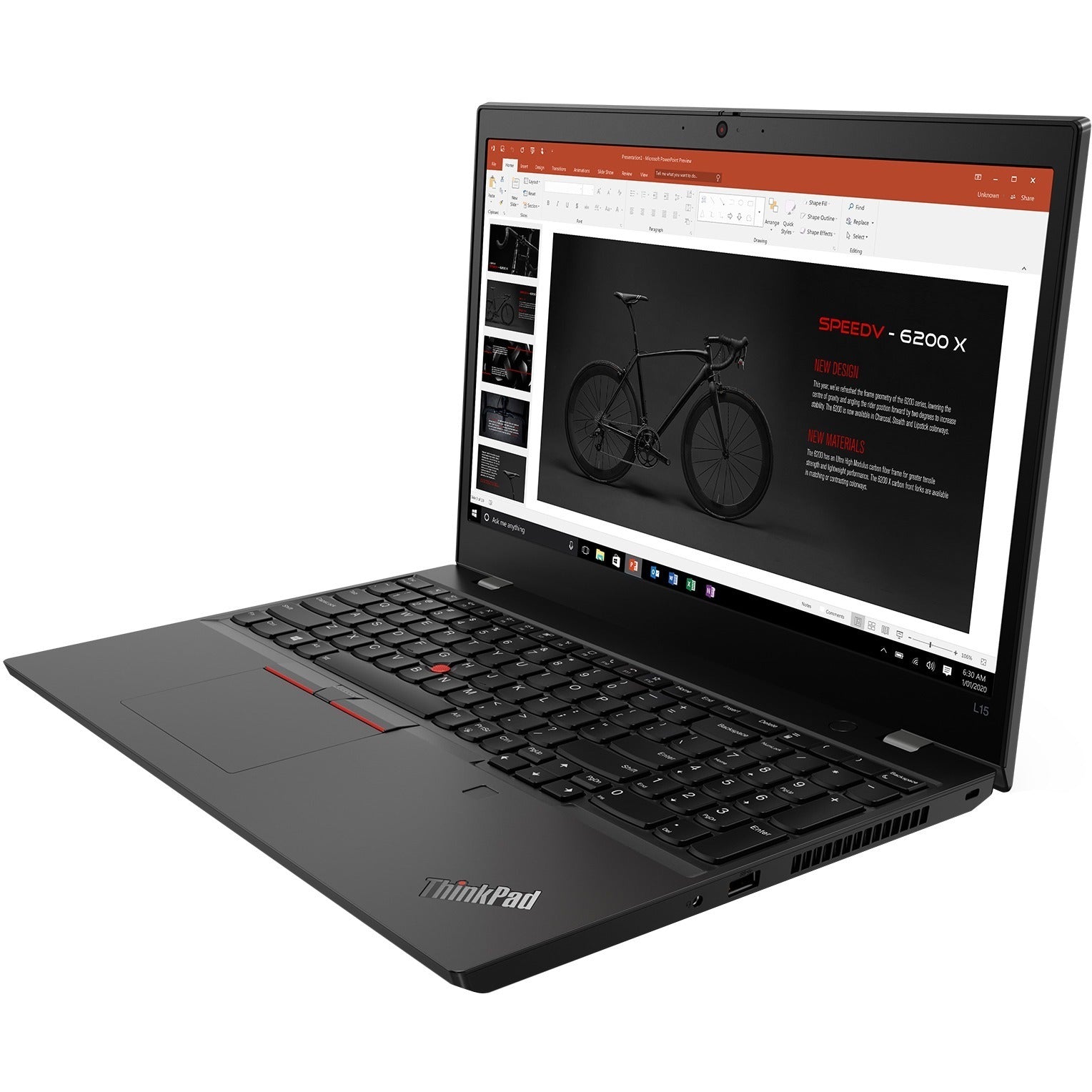 Lenovo ThinkPad L15 Gen 1 15.6" FHD Notebook, Intel i5-10210U, 1.60GHz, 8GB RAM, 256GB SSD, Win10P - 20U3002GUS