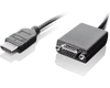 Lenovo HDMI to VGA Monitor Adapter, Male/Female Connectors, Black - 4X91D96895