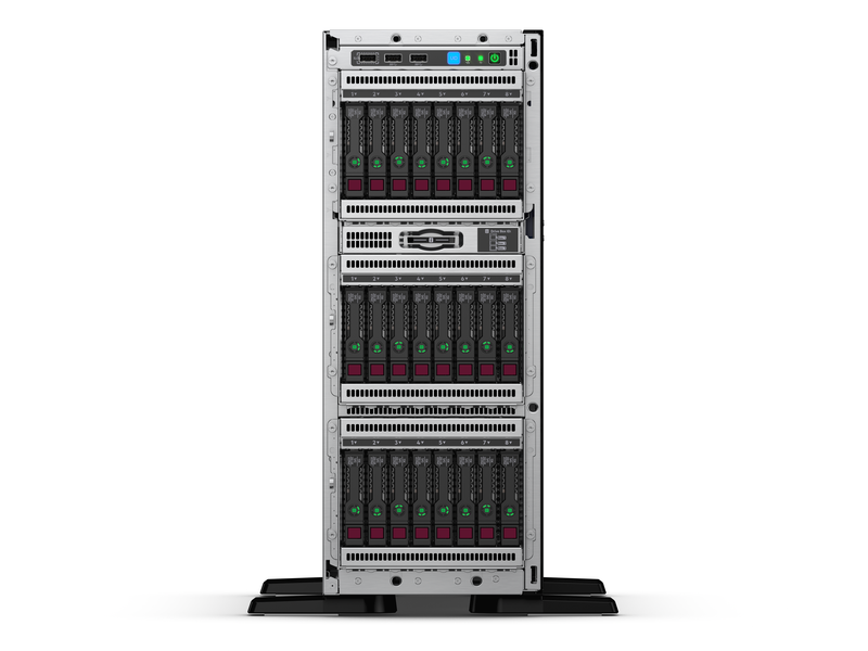 HPE ProLiant ML350 Gen10 server, Intel Xeon Silver 4208, 2.1 GHz, 16GB DDR4, 500 W, Tower (4U)  - P11050-001